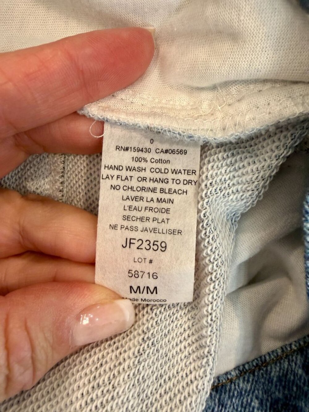 Elan Jade Sweatpant Jean Colorblock NWT - Size M - Picture 5 of 8